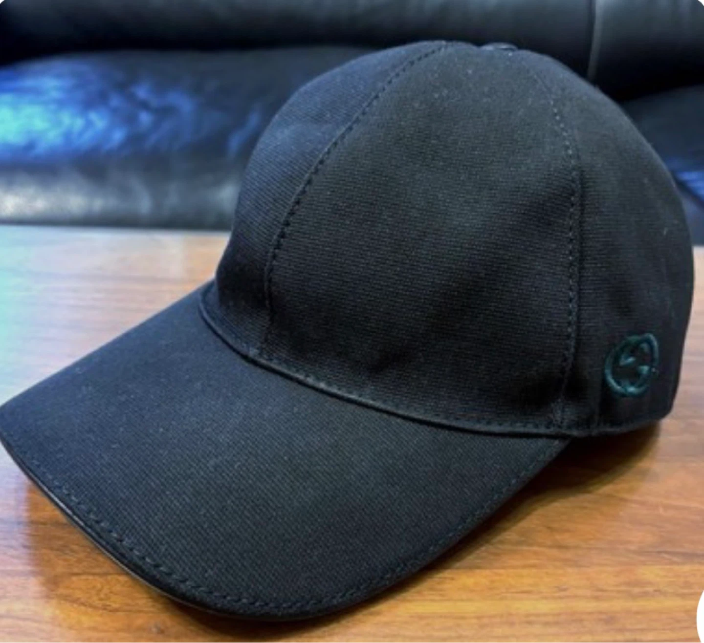 Black Gucci Baseball Cap - photo 2