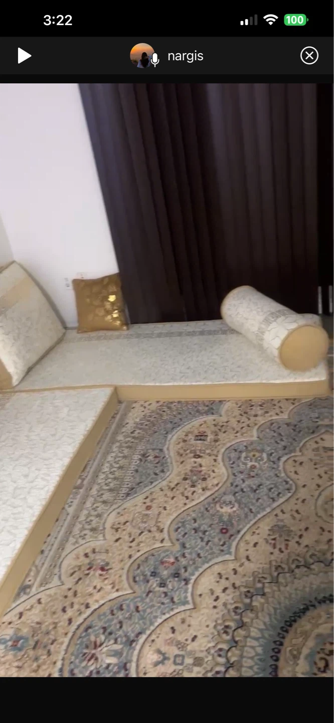 Set of decorative floor cushions and mattress - photo 4