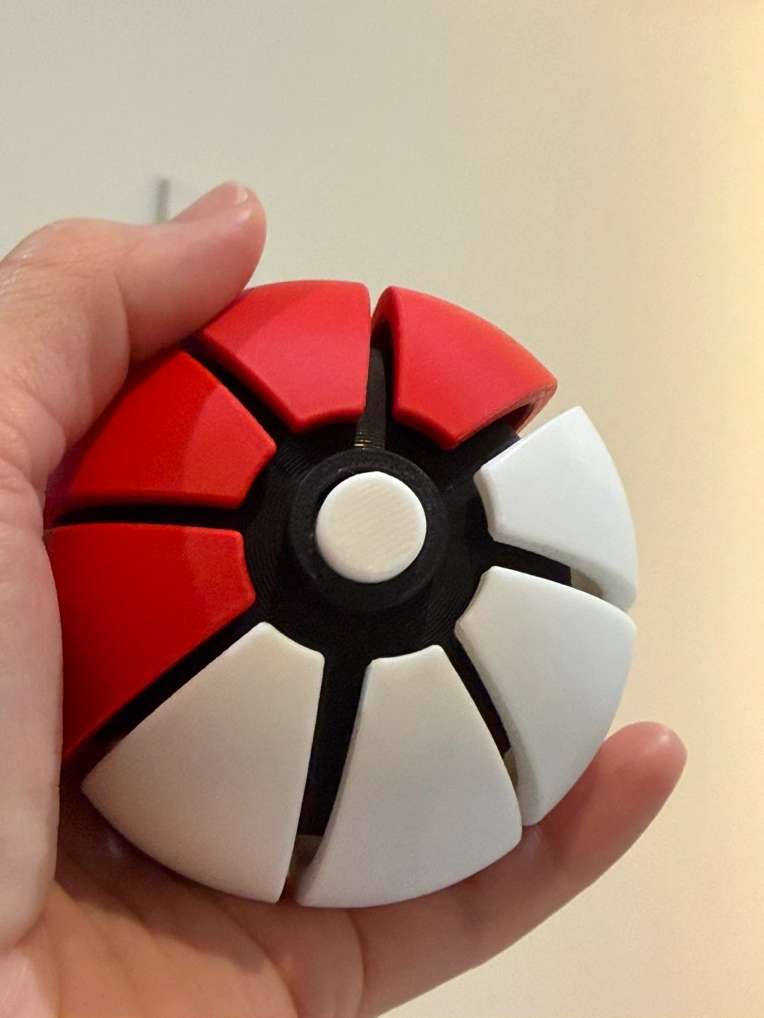 Home made Poké Ball Fidget Spinner Toy - photo 3