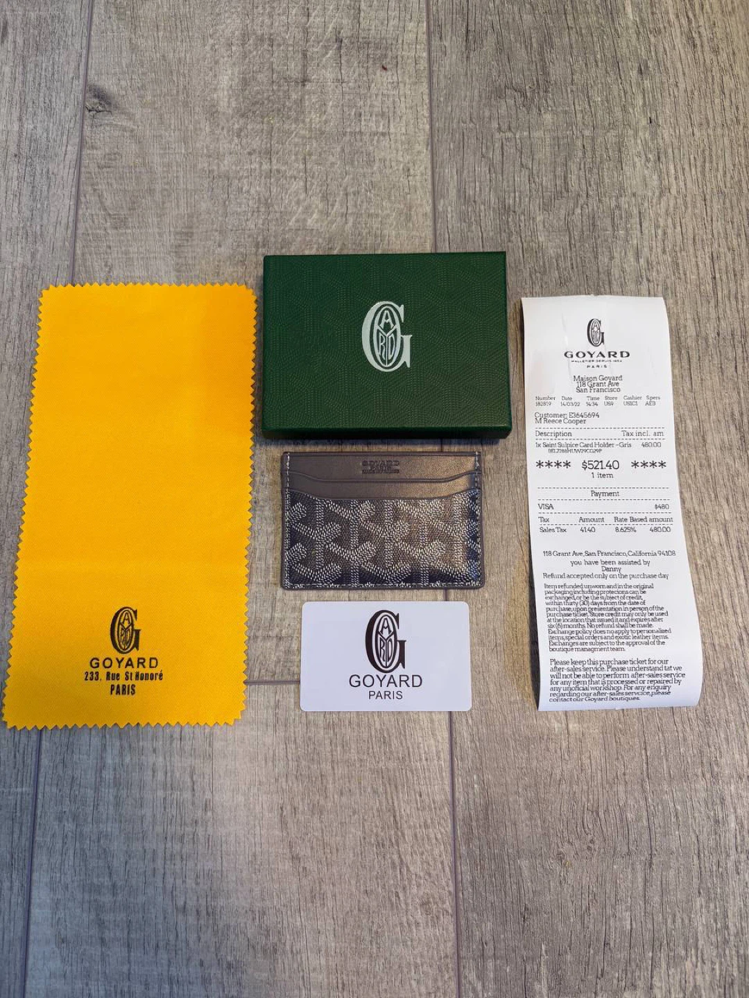 Goyard Saint Sulpice Card Holder - Gris