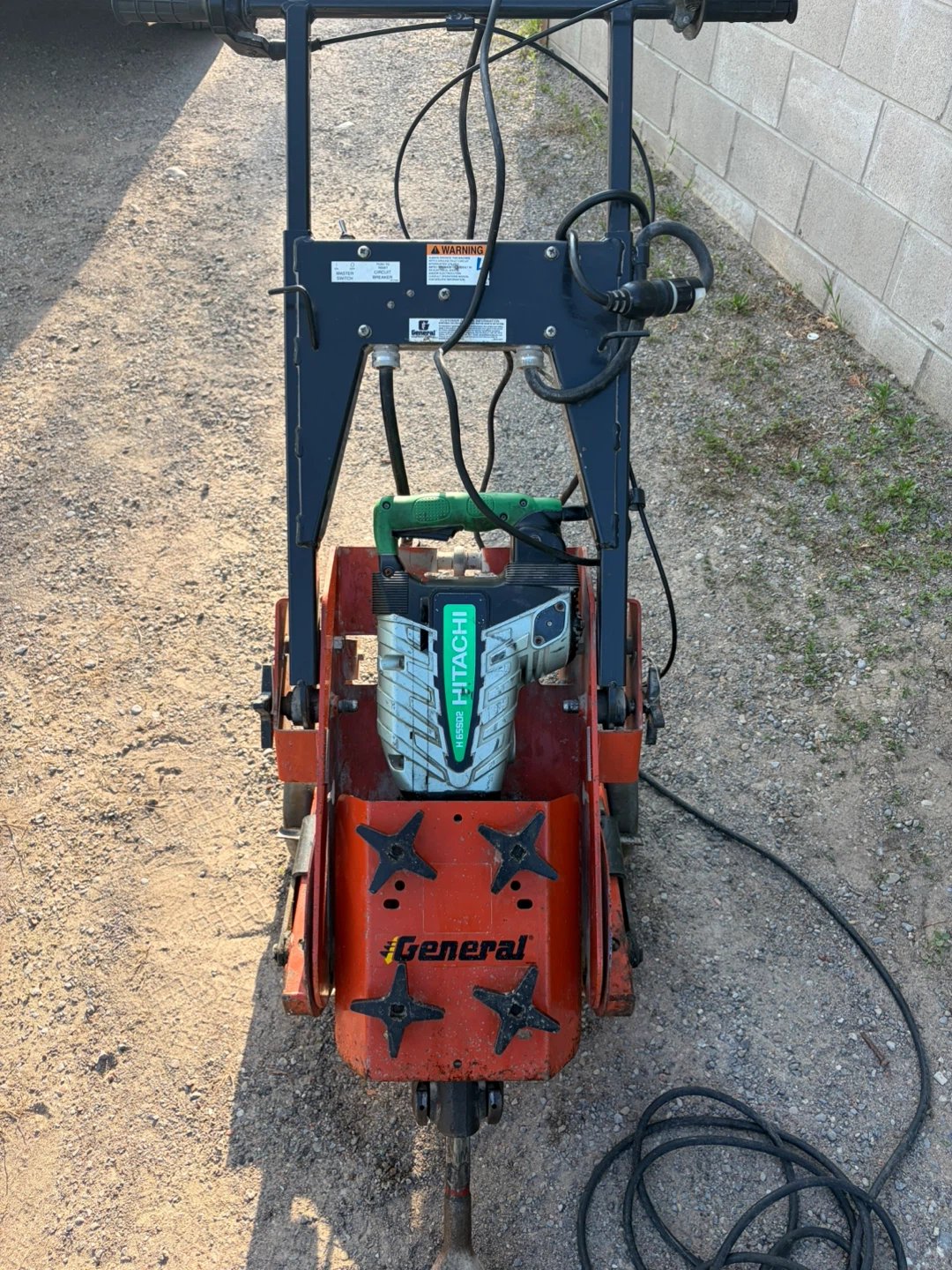 Hitachi Breaker Hammer Mounted on General Cart