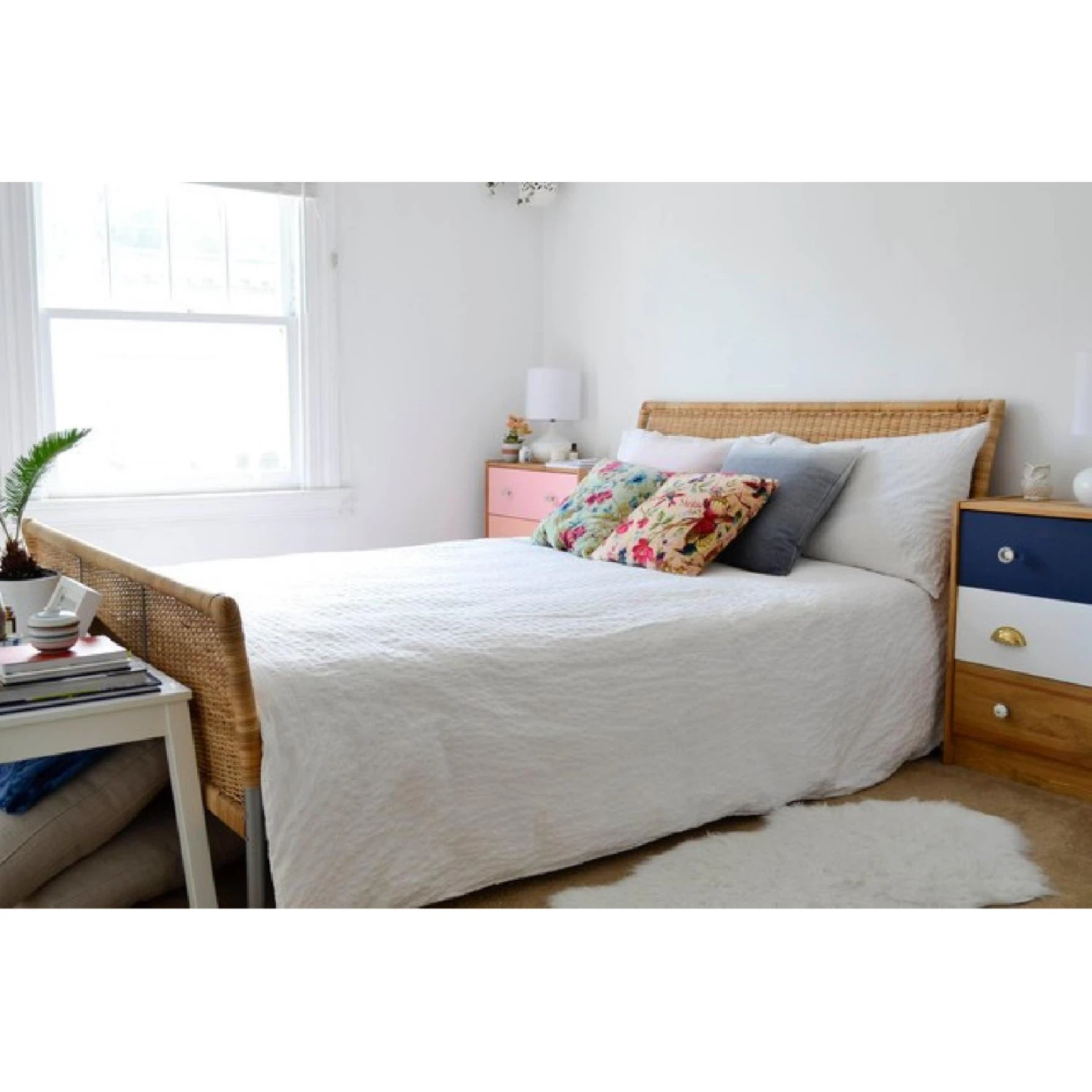 Vintage Ikea Sundnes Double Bed Frame.