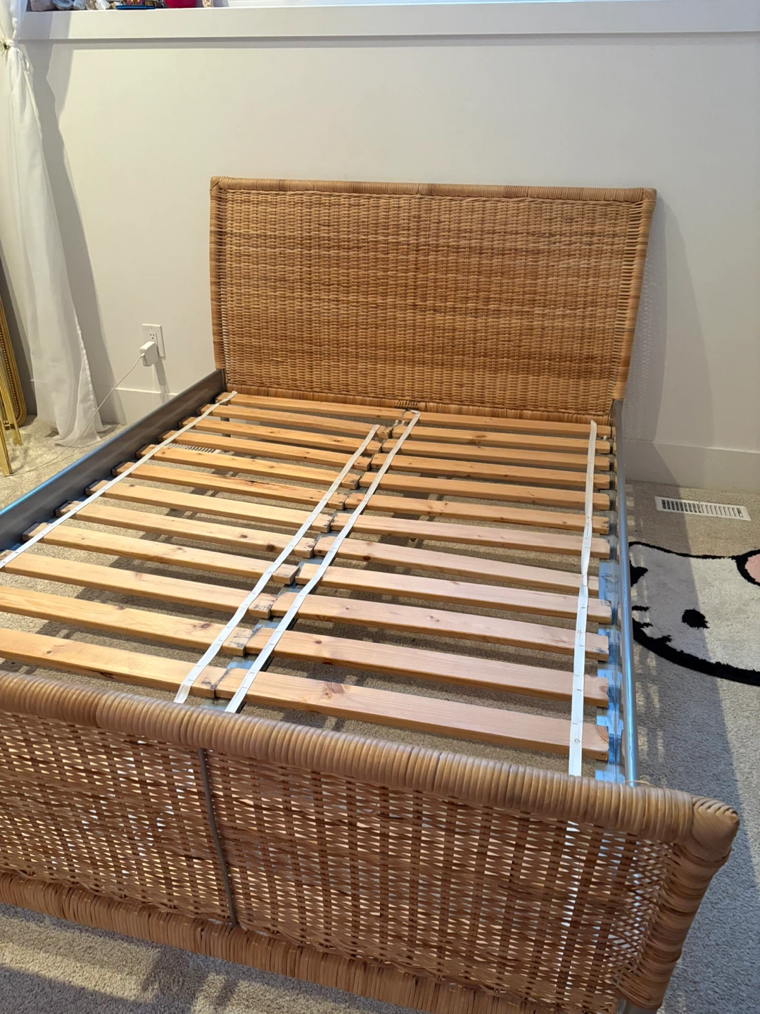 Vintage Ikea Sundnes Double Bed Frame. - photo 2