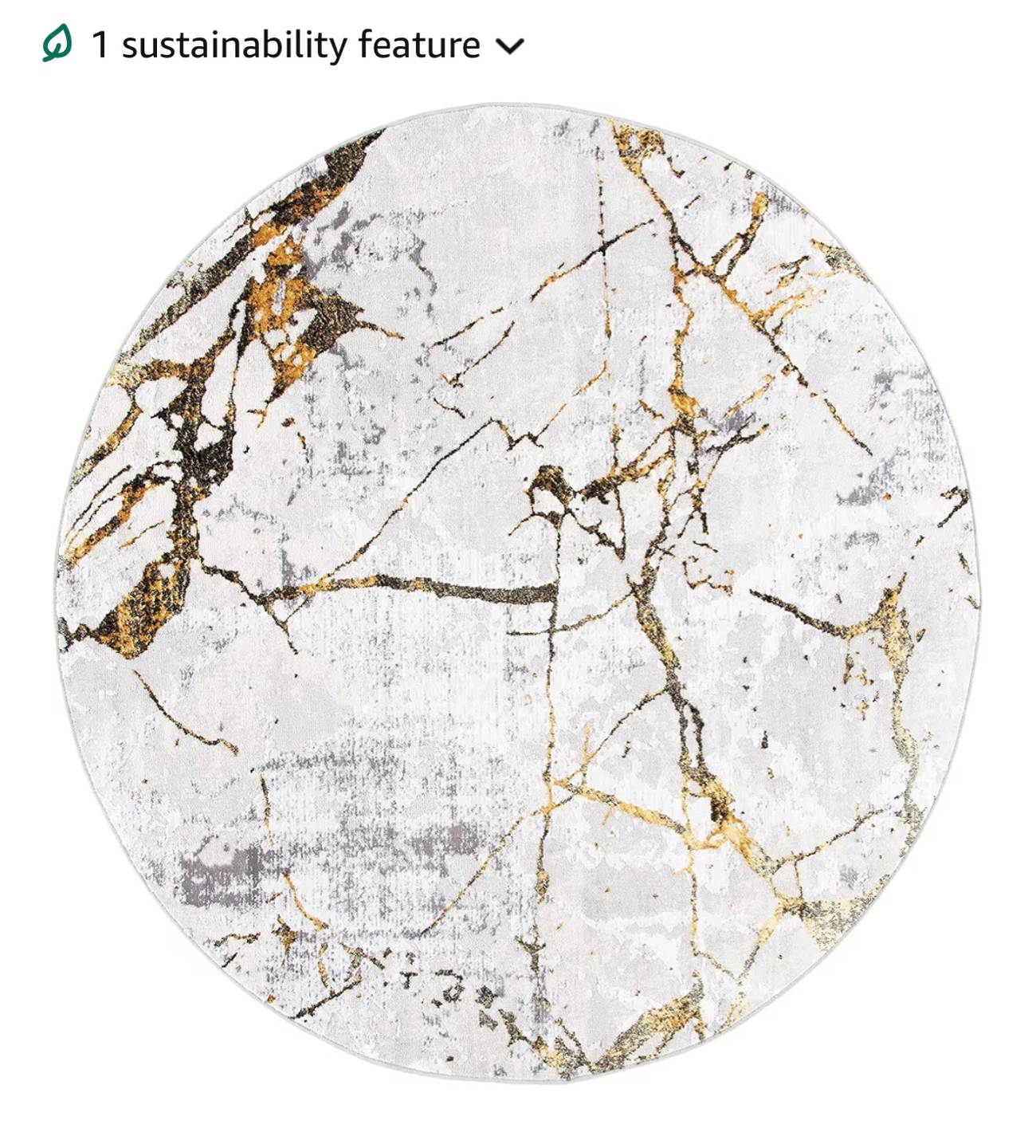 Safavieh Amelia 10' Round Area Rug - Grey/Gold - photo 5
