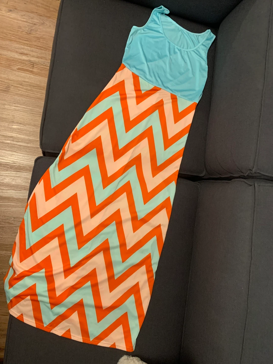 Women's Chevron Maxi Dress