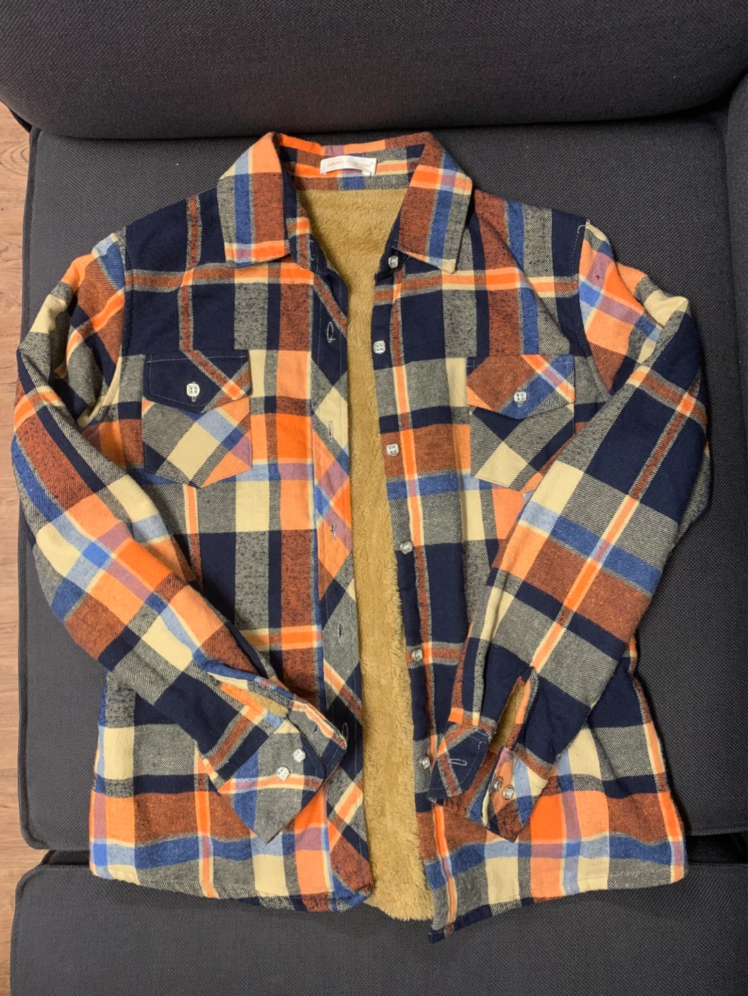 Plaid Flannel Sherpa Lined Shirt Jacket