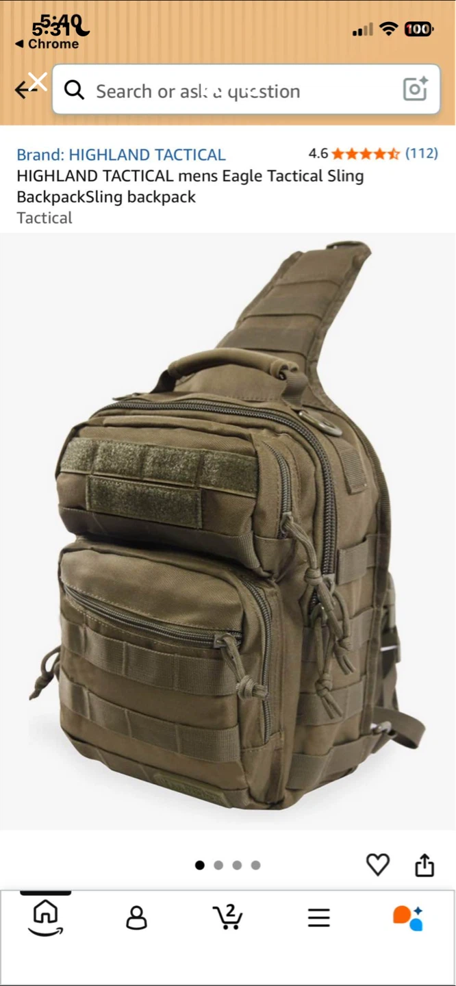 Highland tactical sling bag