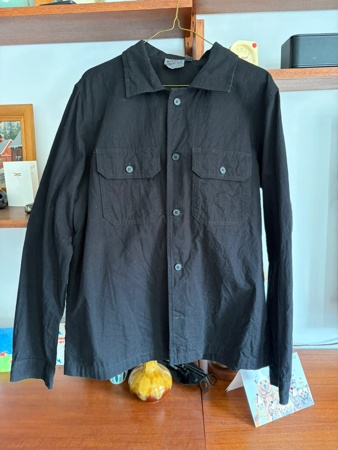 Naked and Famous - Black Button-Up Work Shirt