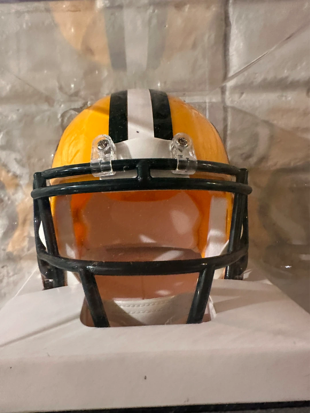Green Bay Packers Mini Helmet Signed Aaron Jones #33