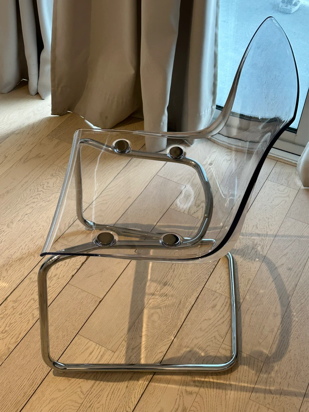 Clear Acrylic Dining Chair - photo 2