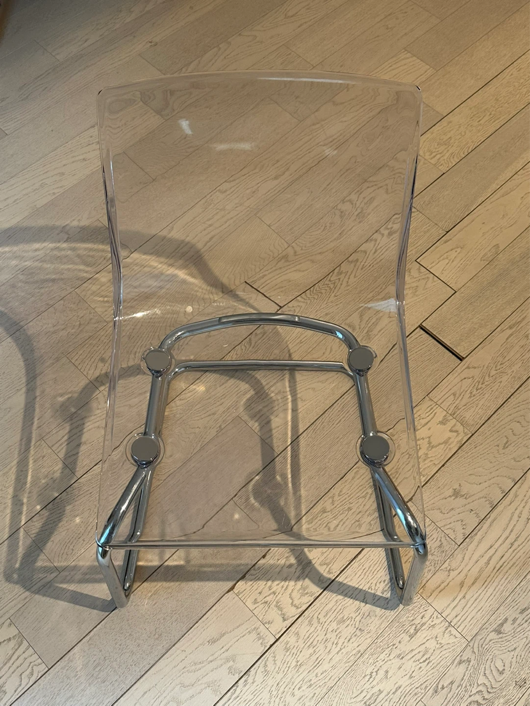Clear Acrylic Dining Chair - photo 3