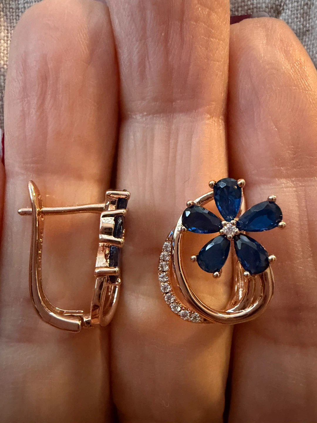 14k sapphire earrings