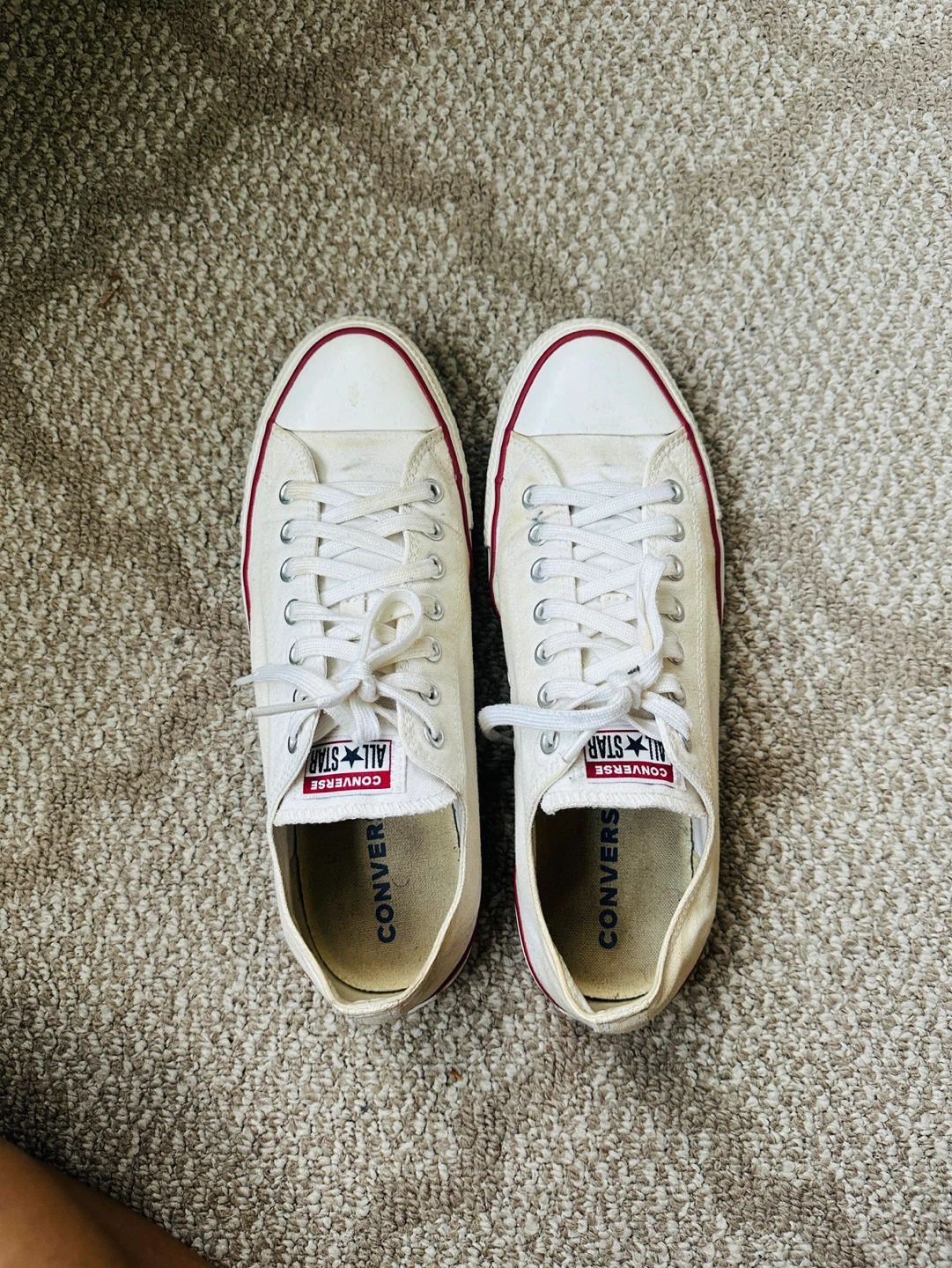White Converse All Star Chuck Taylor Low Top Sneakers - photo 2