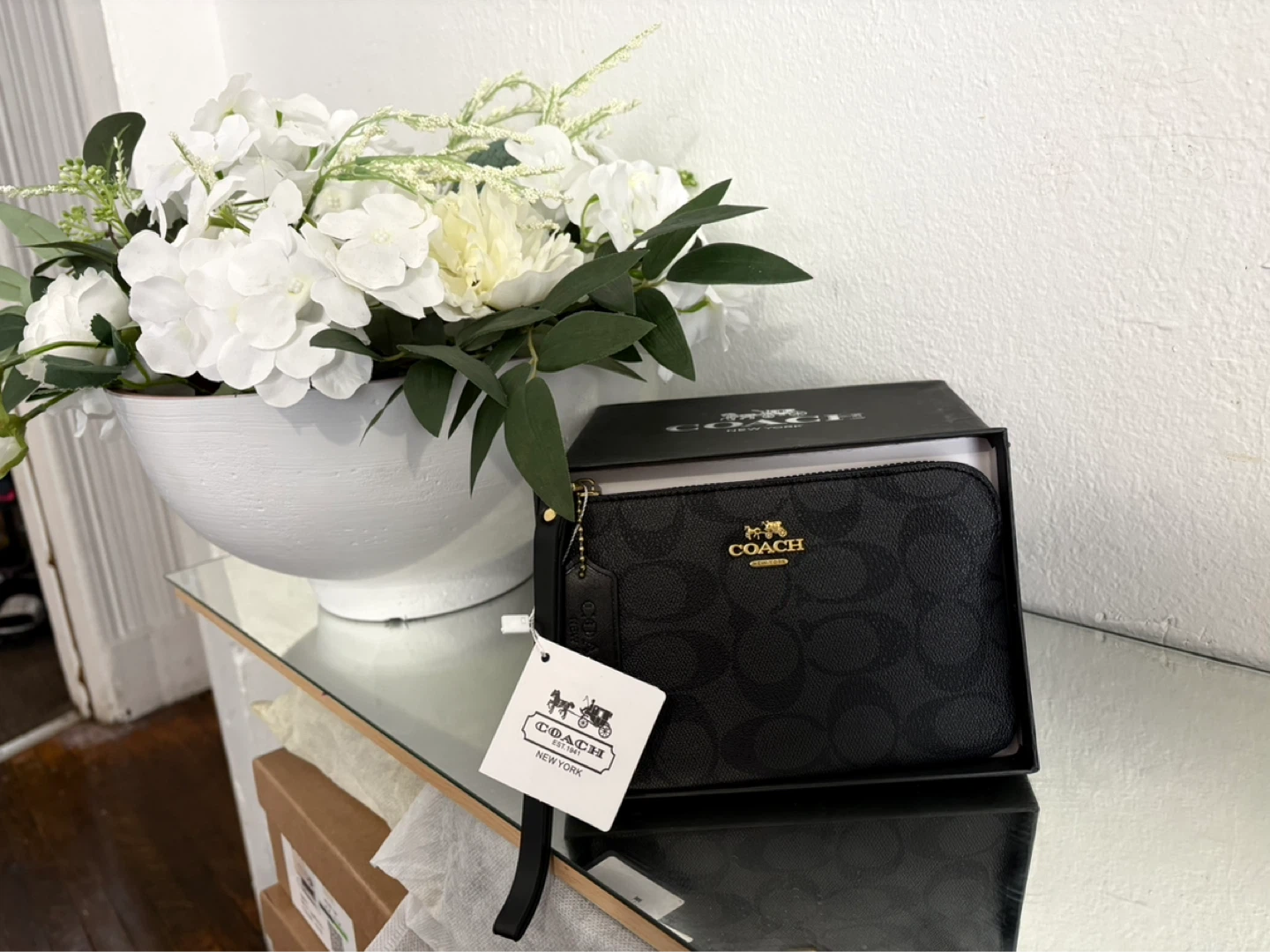 Coach Signature Wristlet
