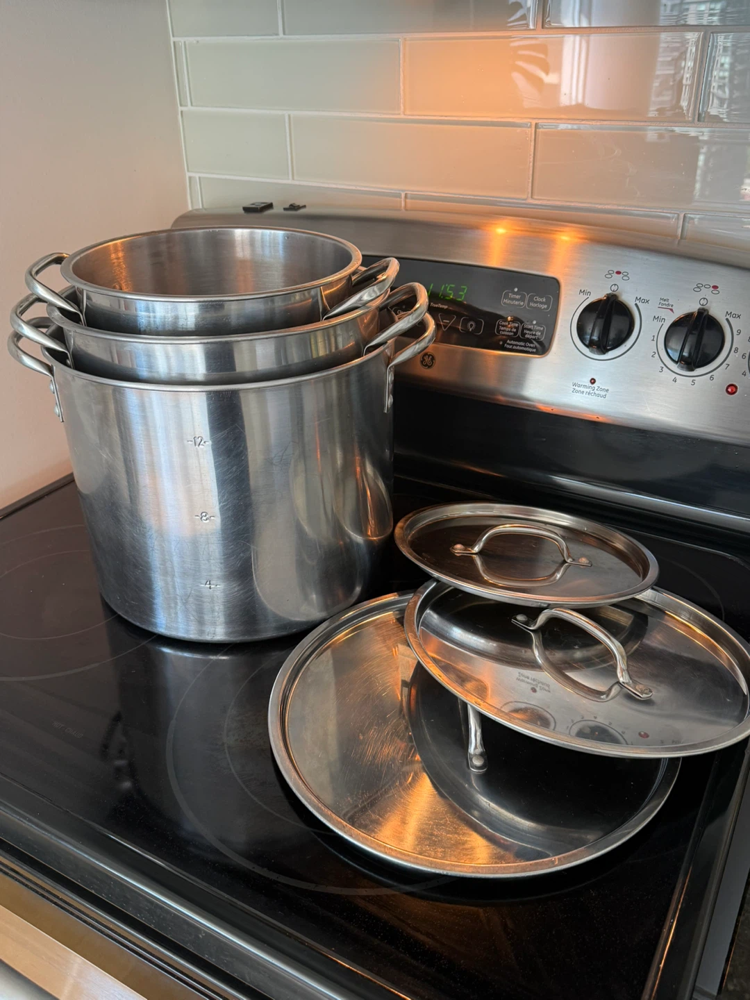 Stainless Steel Stock Pots with Lids - photo 4