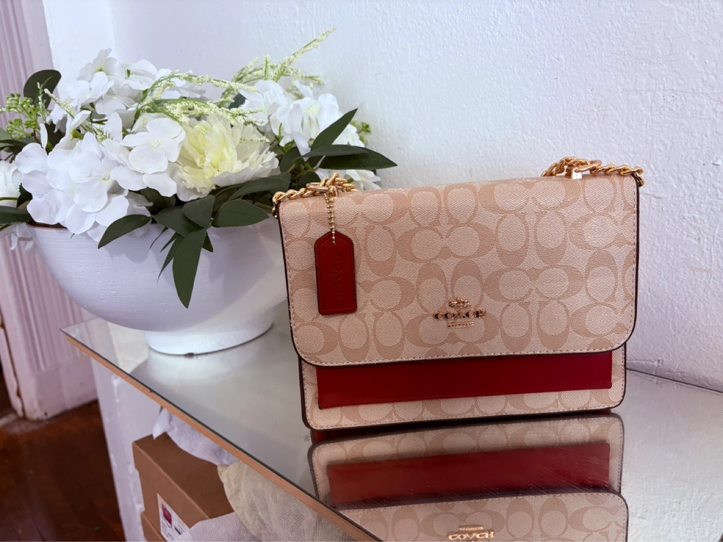 Coach Signature Canvas Shoulder Bag