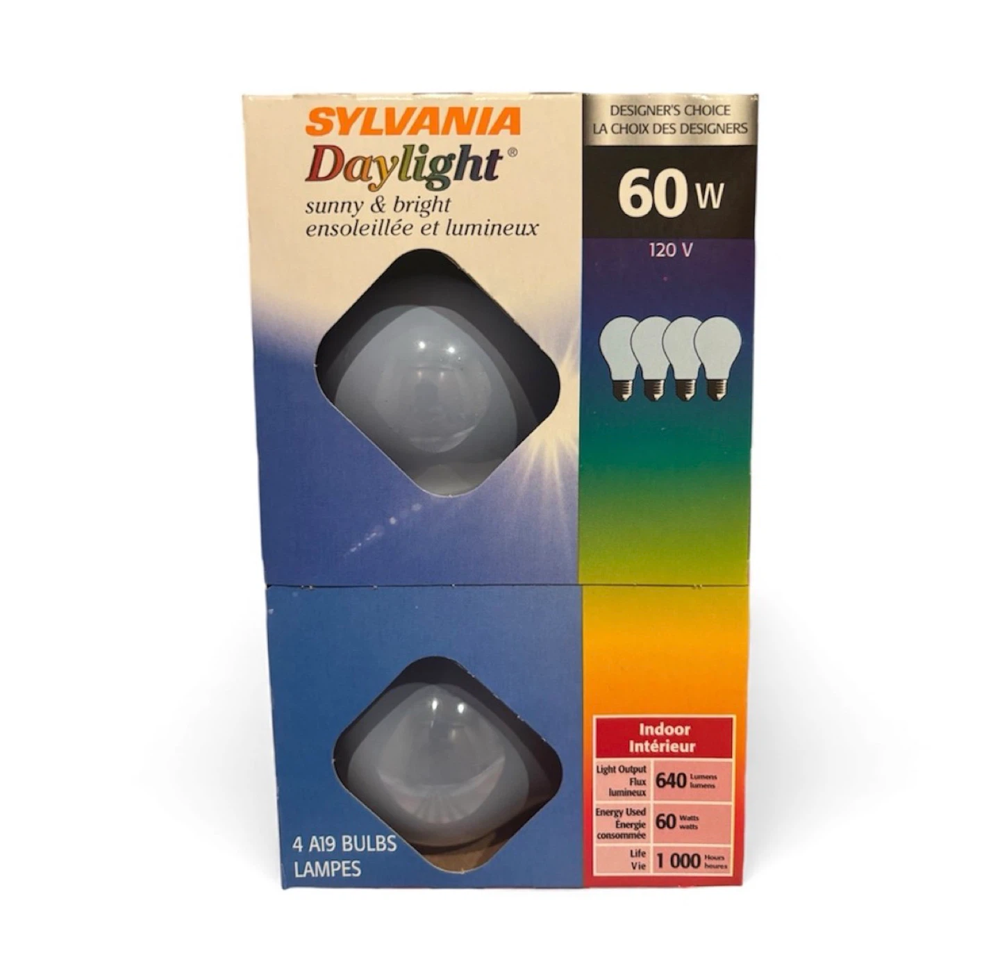 Sylvania Daylight 60W A19 Light Bulbs 4-Pack – 640 Lumens - photo 2