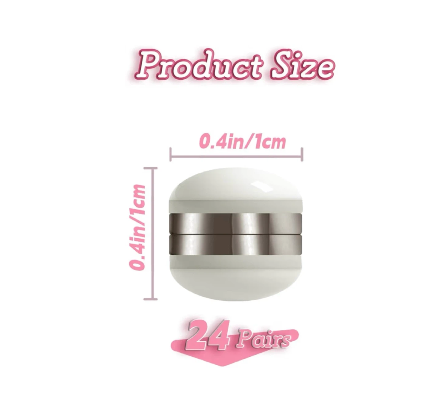 Brand new 24 Pairs Veil Weights Magnetic - photo 3