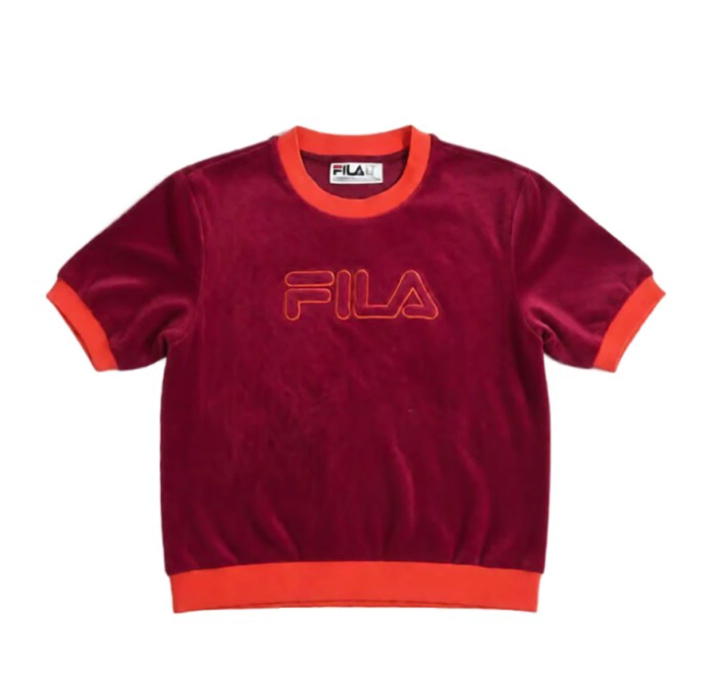 Fila Velour Short Sleeve Top