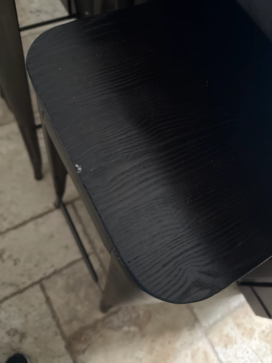 Black Metal Bar Stools (Set of 2) - photo 2