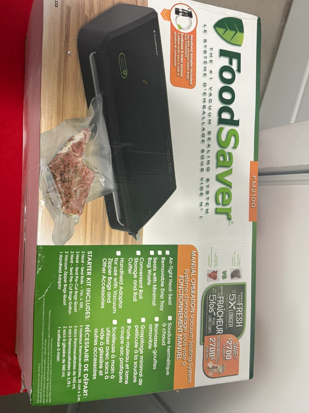 FoodSaver FM2100 Vacuum Sealing System - photo 3
