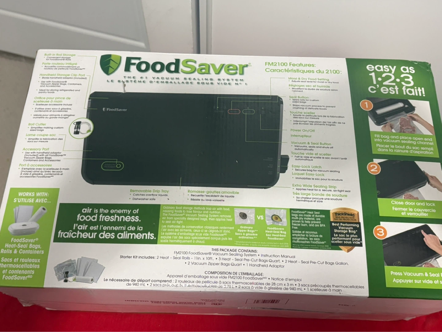 FoodSaver FM2100 Vacuum Sealing System - photo 2