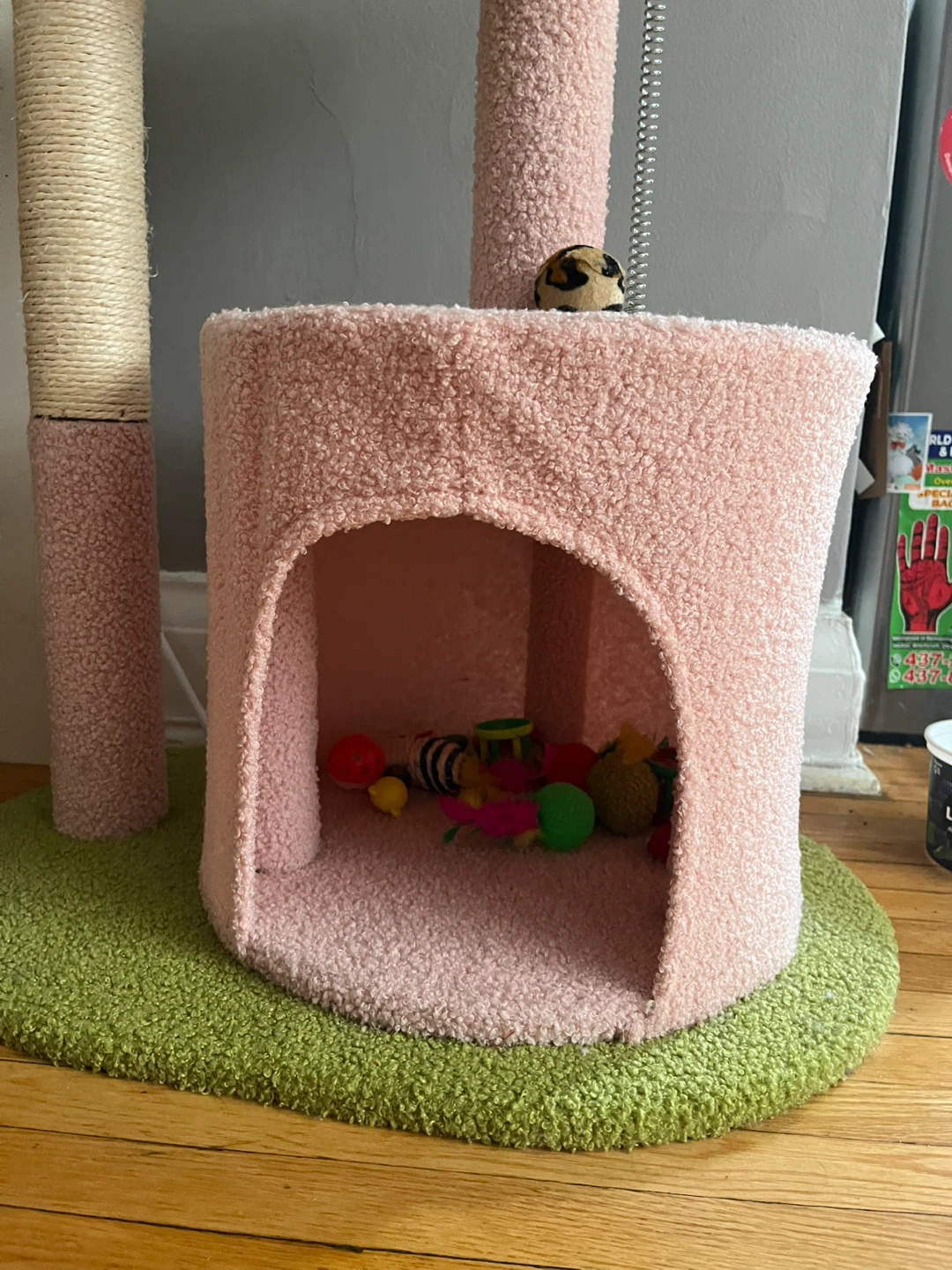 Pink Flower Cat Tree Condo - photo 2
