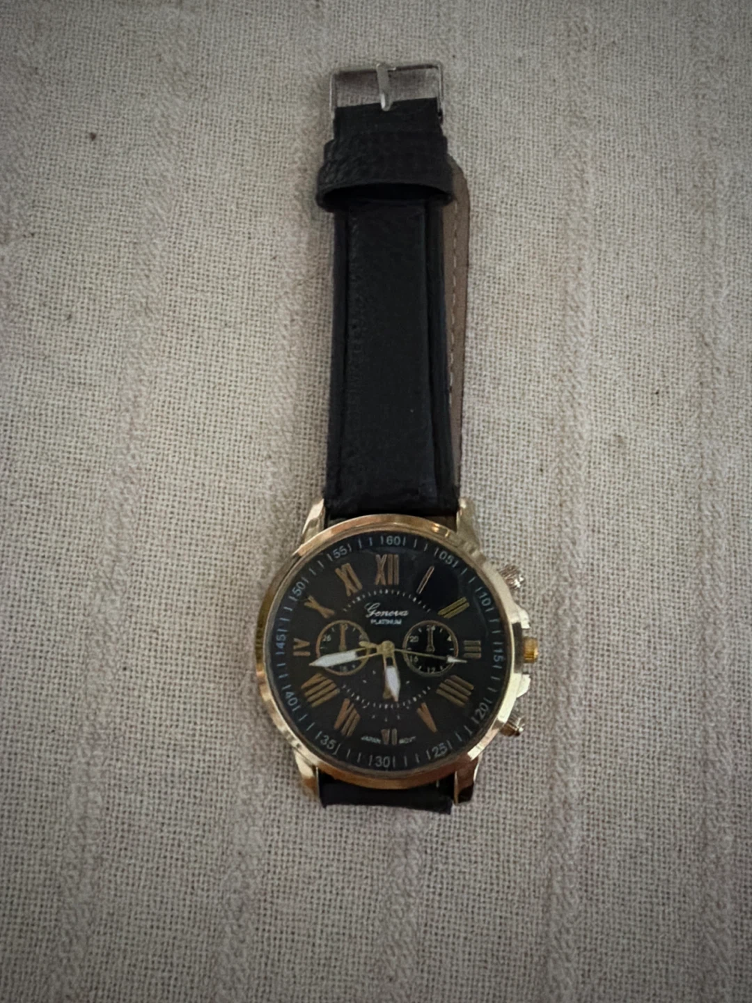 Geneva Gold Tone Roman Numeral Watch