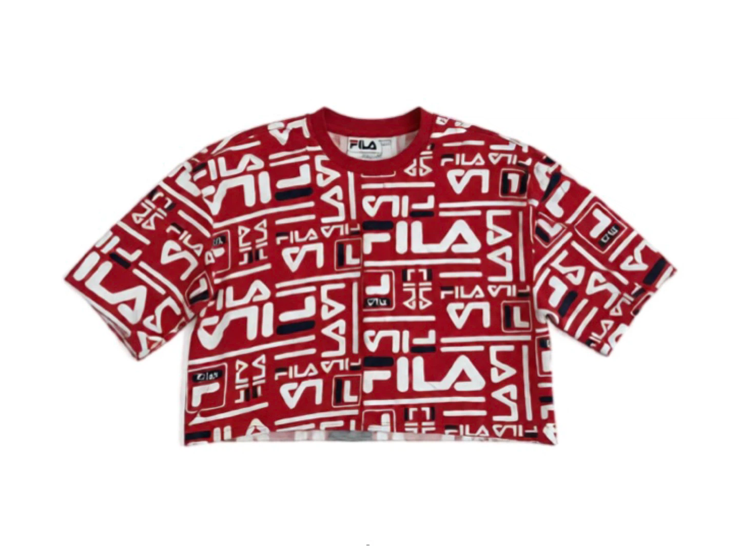 Fila All-Over Logo Print T-Shirt