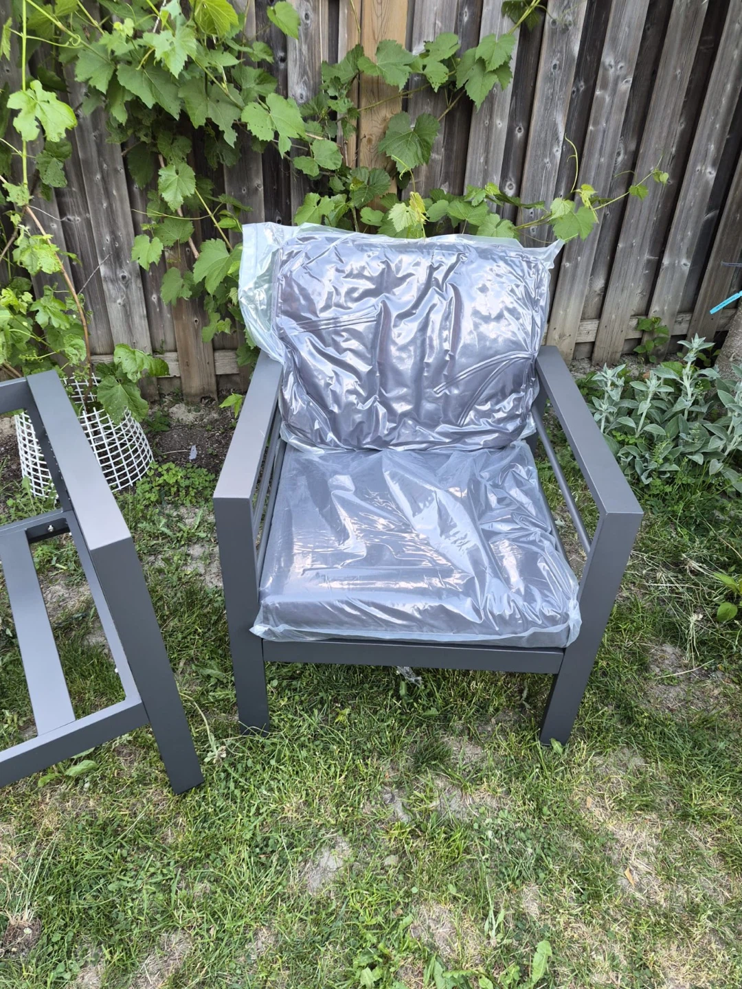 Outdoor Armchair Frame - Grey - photo 3