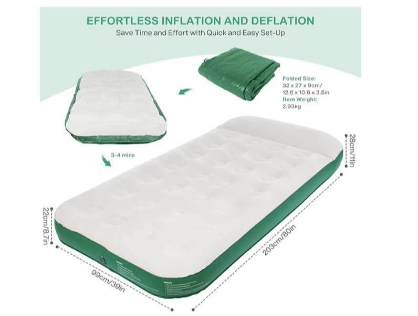 Brace Master Twin Size Air Mattress - photo 3