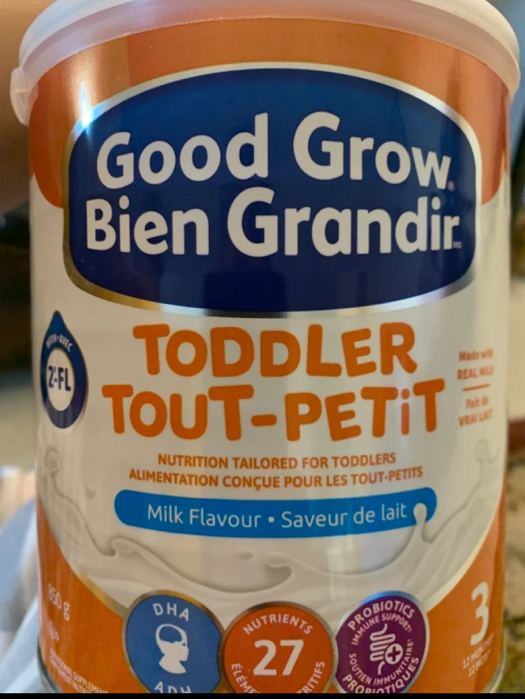 Good Grow Bien Grandir Toddler Milk Flavour Formula