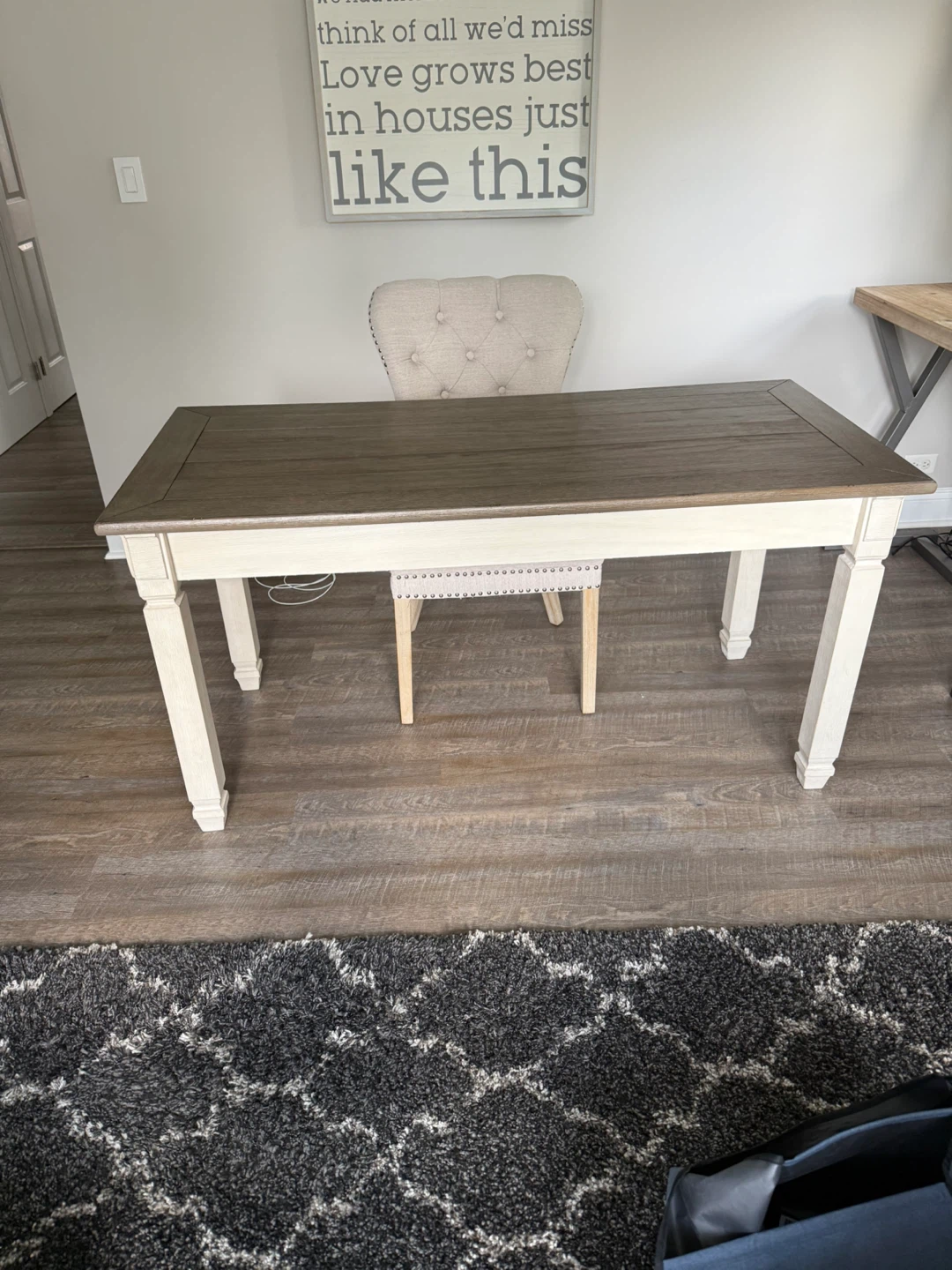Desk with chair