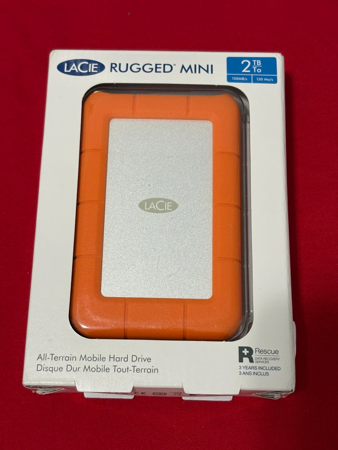 LaCie Rugged Mini 2TB External Hard Drive