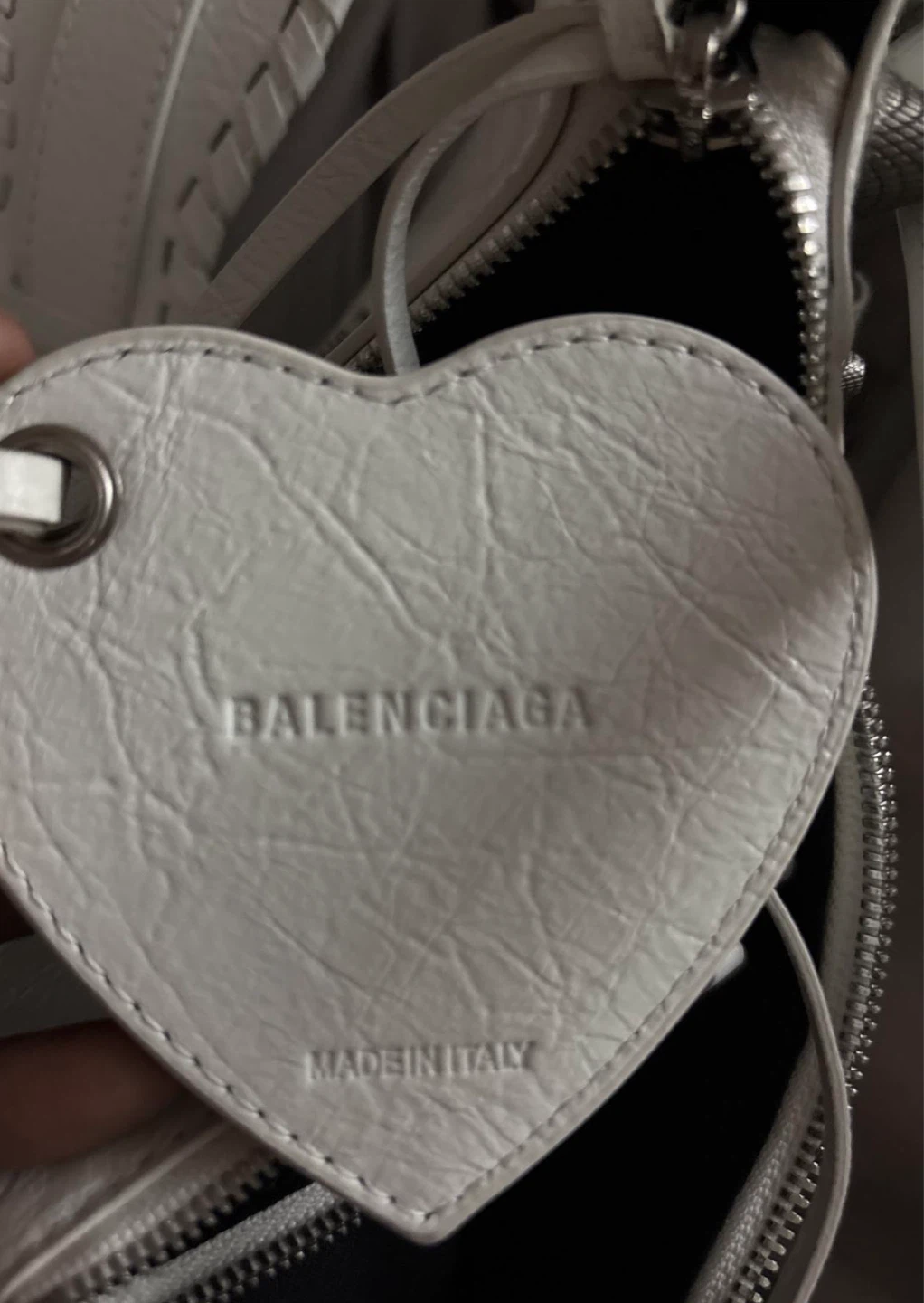 Balenciaga White Leather Shoulder Bag - photo 5