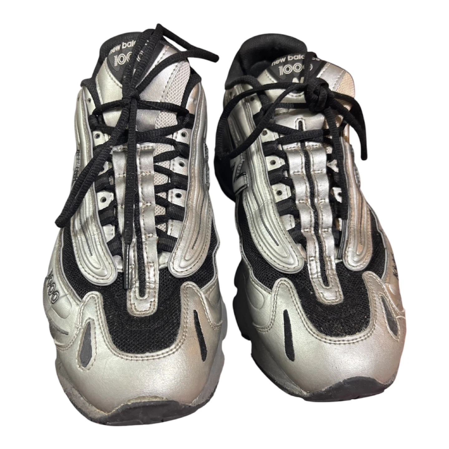 New Balance 1000 Silver and Black Athletic Shoes - photo 4