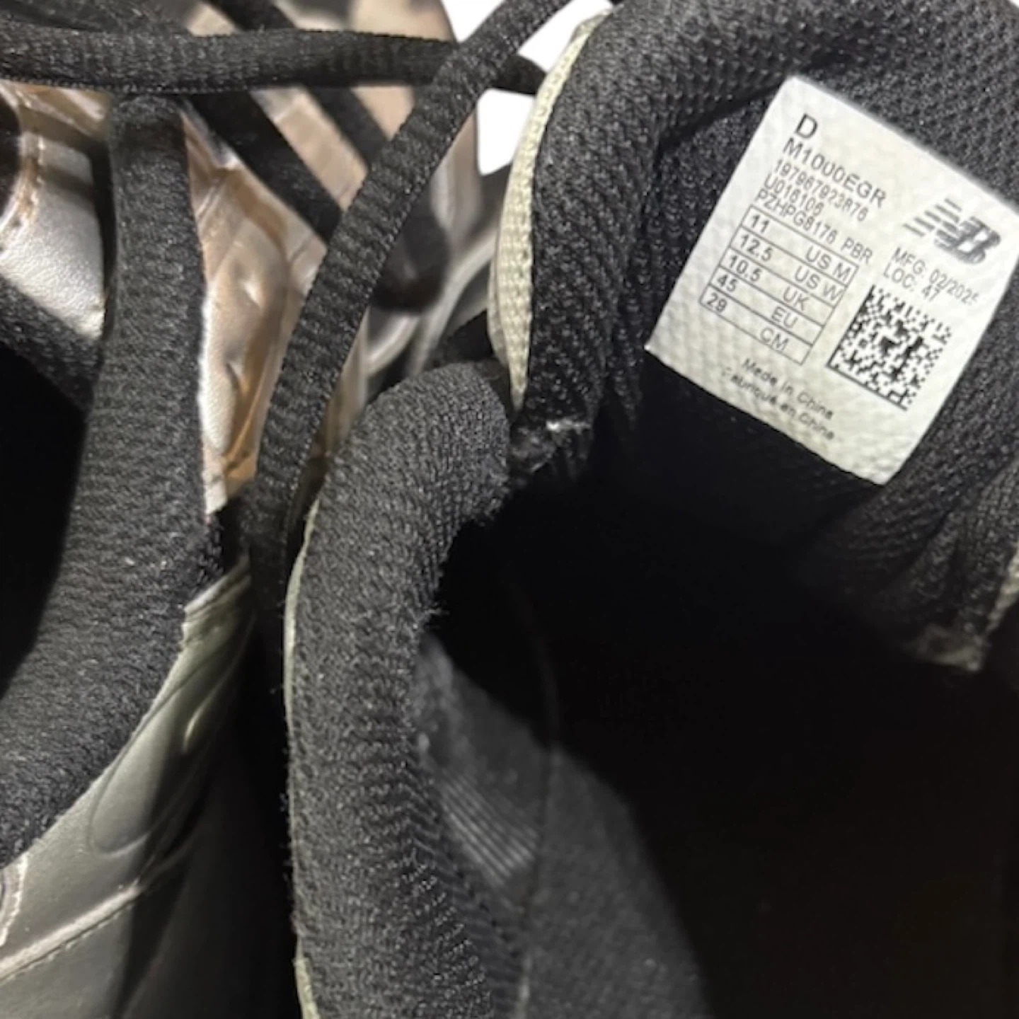 New Balance 1000 Silver and Black Athletic Shoes - photo 5