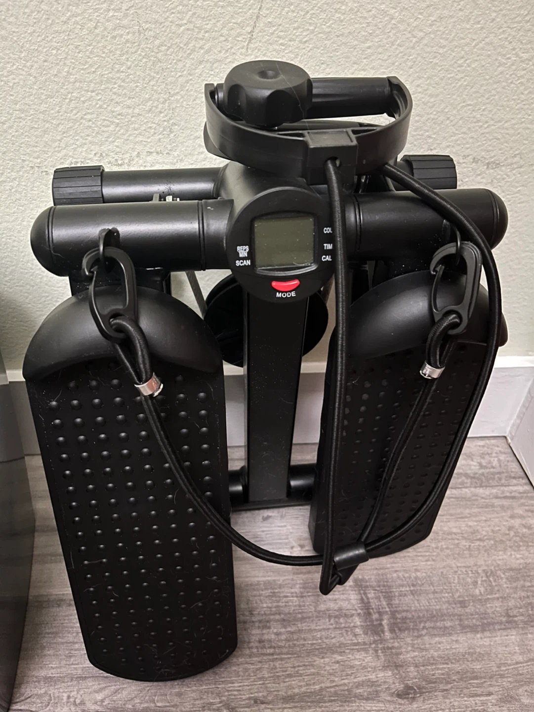 Black Mini Stepper with Resistance Bands