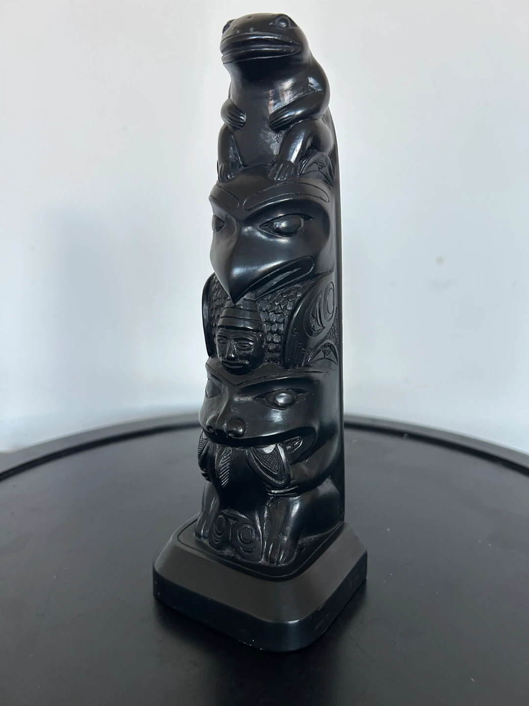 Vintage BOMA Canada Totem Pole Sculpture –  Resin 8”