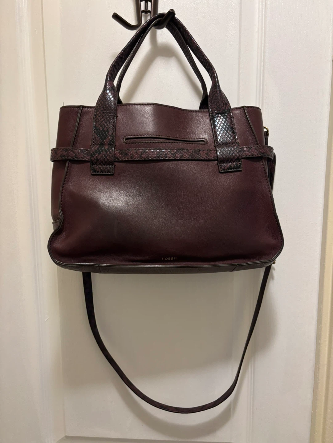 Fossil Leather Handbag with Shoulder Strap - photo 2