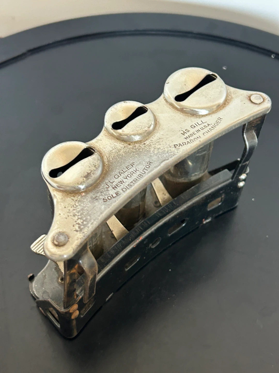 McGill Paragon 3-Barrel Coin Changer – J.L. Galef N Y - photo 4