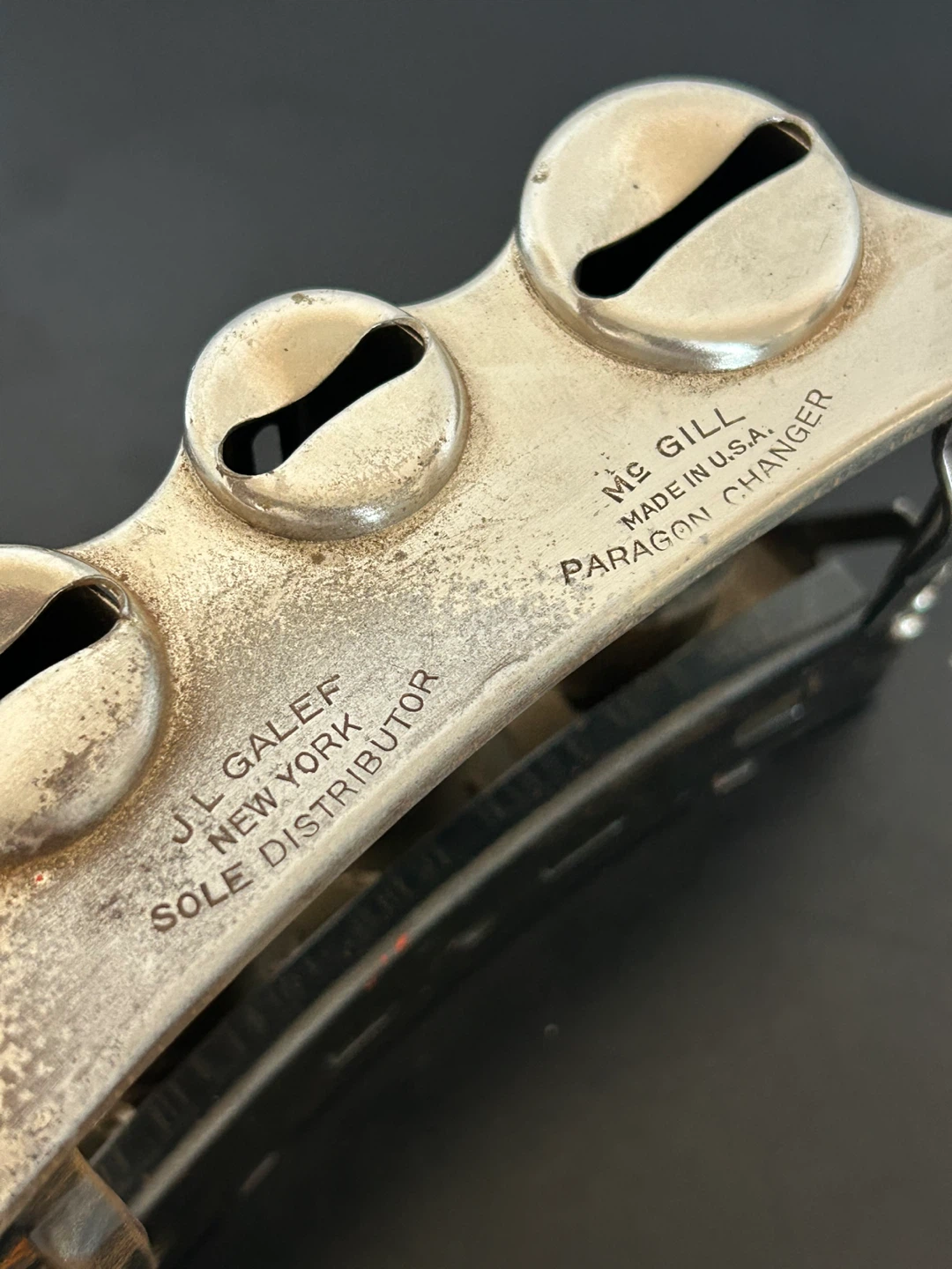 McGill Paragon 3-Barrel Coin Changer – J.L. Galef N Y