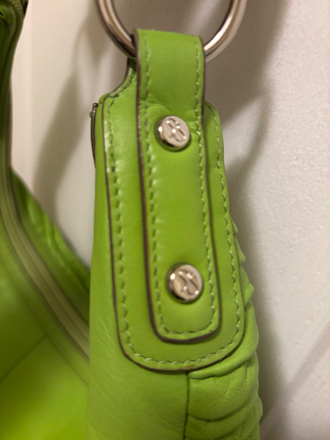 Sabrina Scialla Green Leather Hobo Bag - photo 2