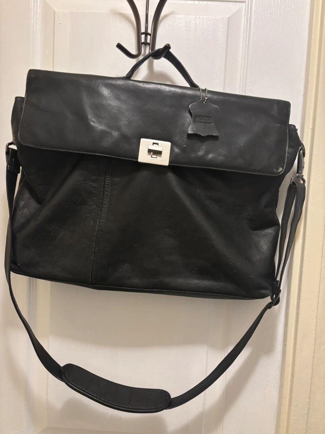 Danier Black Leather Briefcase