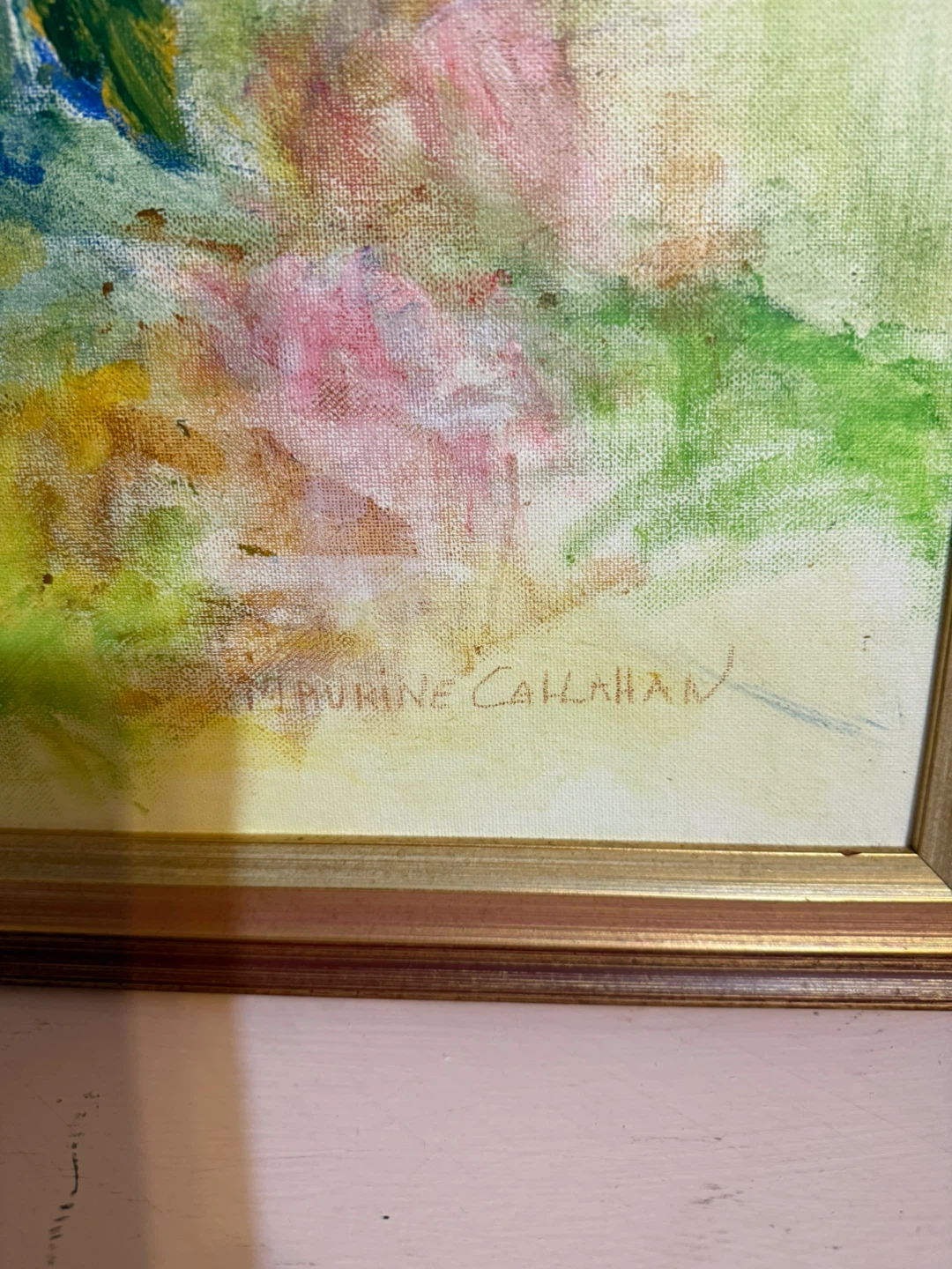 Vintage floral painting - photo 2