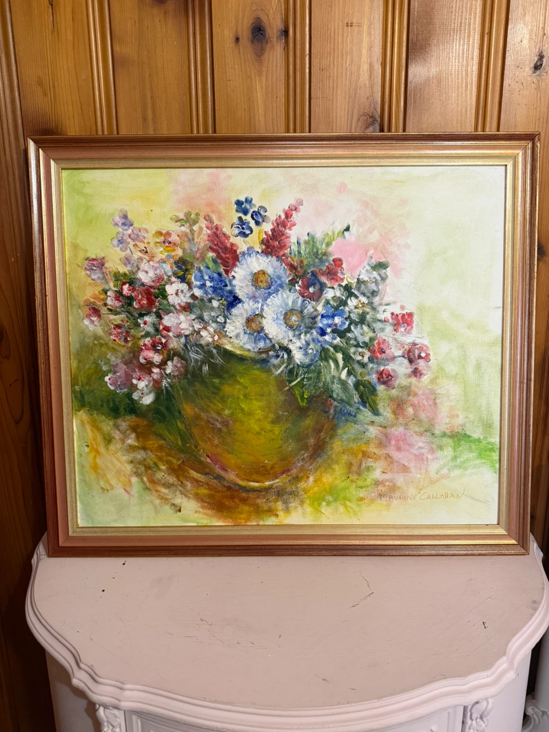 Vintage floral painting