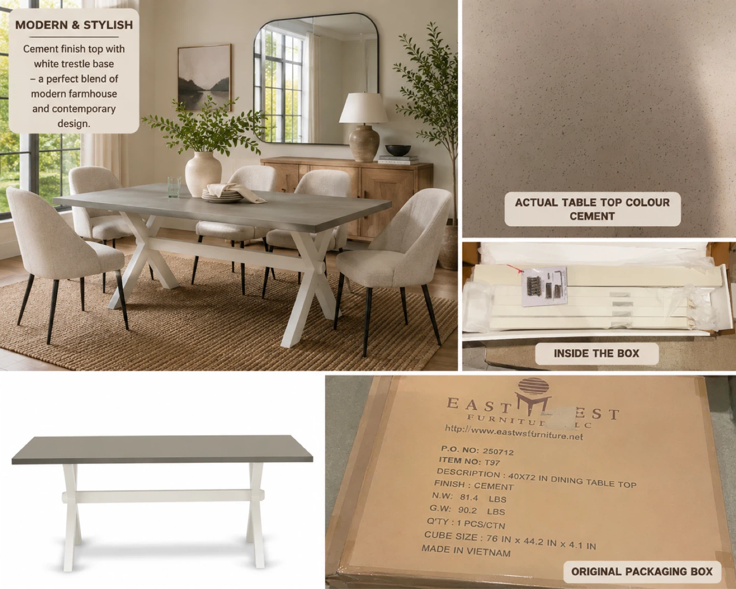 Easton Style Dining Table - photo 5