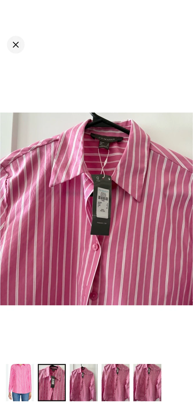 Brand new Pink Striped Button-Up Shirt - photo 2
