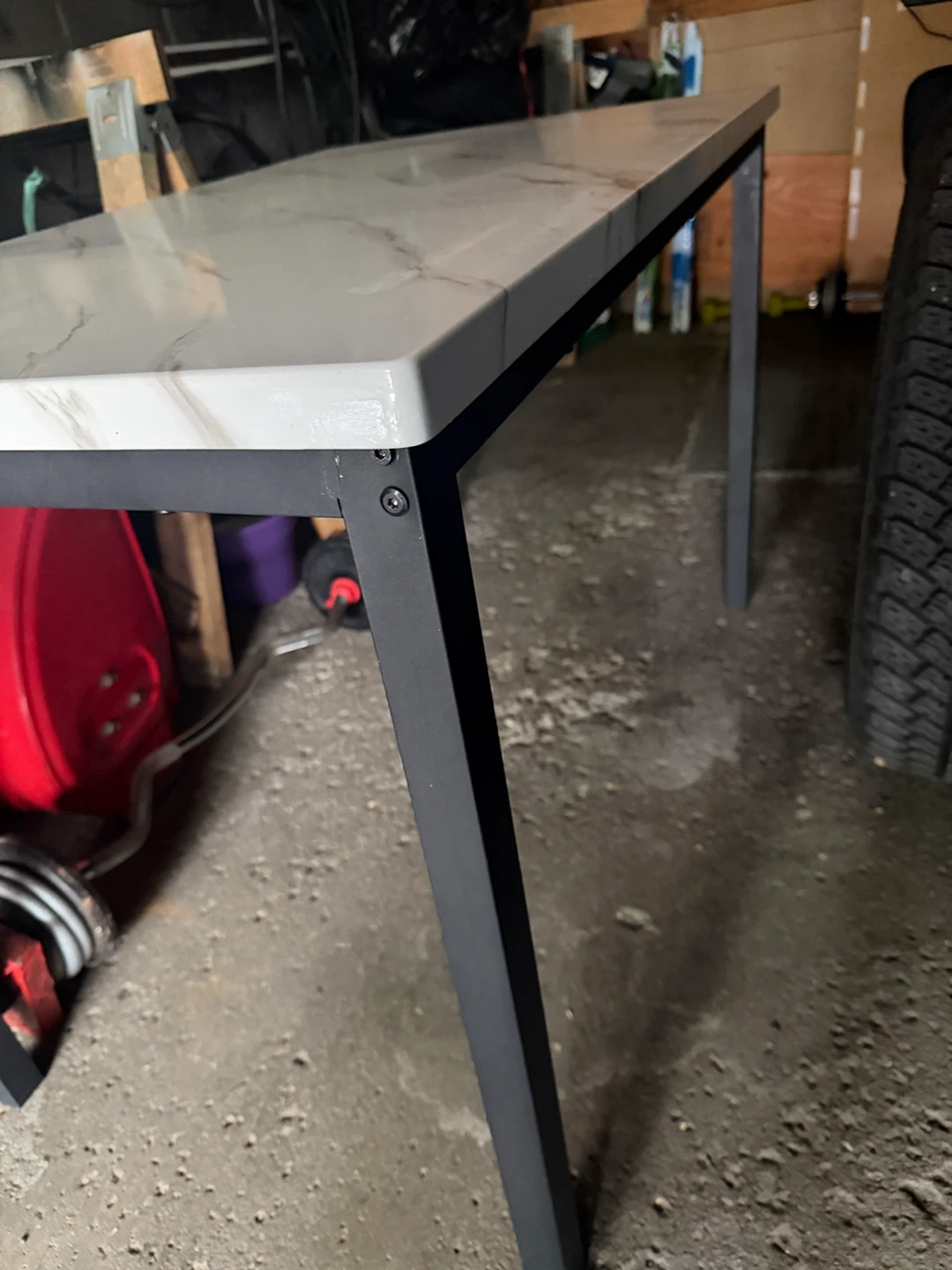Marble top desk or table - photo 4