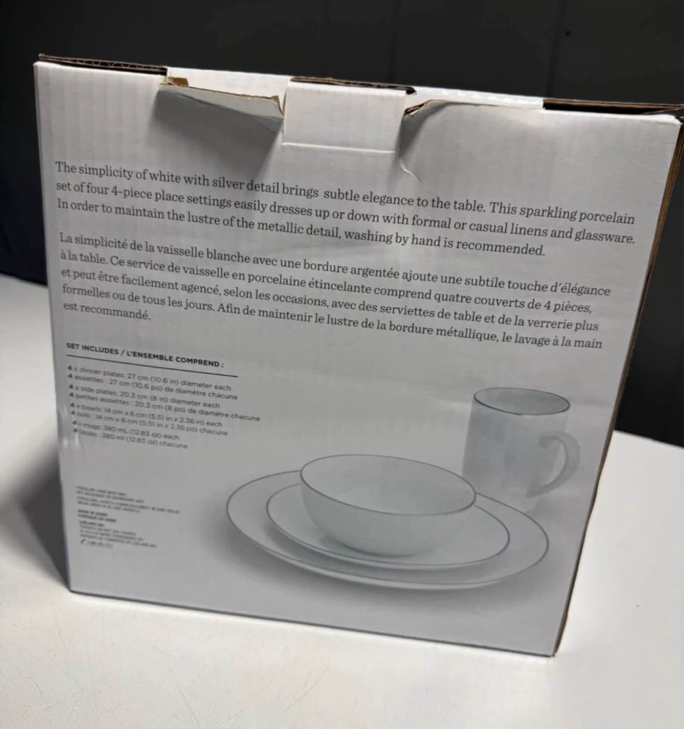 NEW President’s Choice 16-Piece Porcelain Dinnerware Set - photo 2